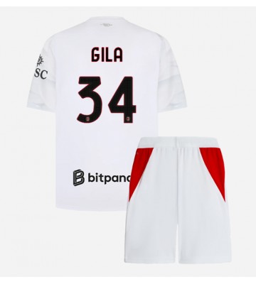 AC Milan Mario Gila #34 Udebanetrøje Børn 2026-27 Kortærmet (+ Korte bukser)